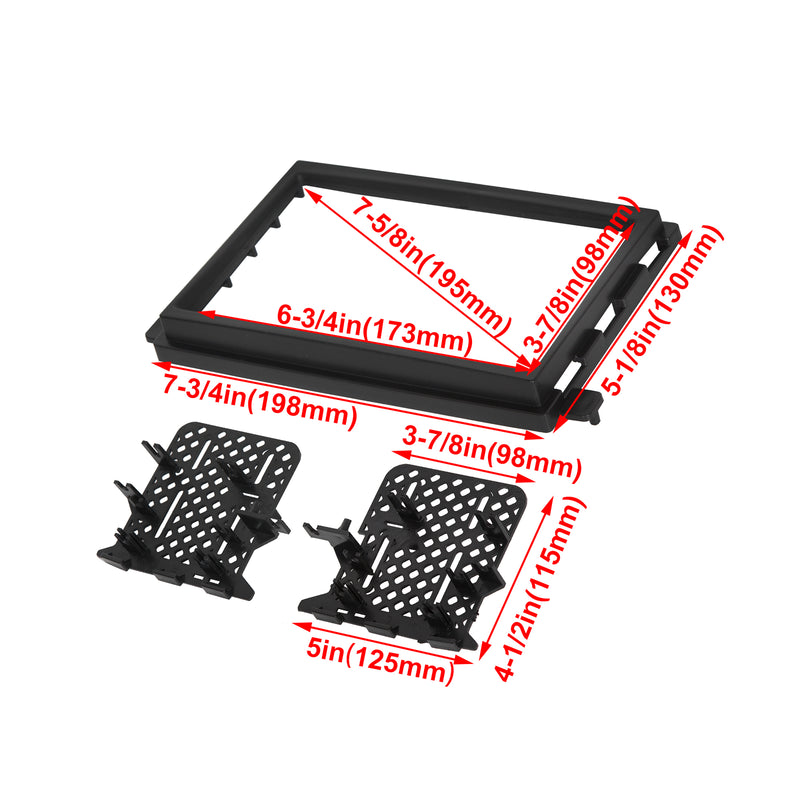 Car Radio Stereo Dash Install Kit With Harness for Ford Lincoln Mercury 04-16