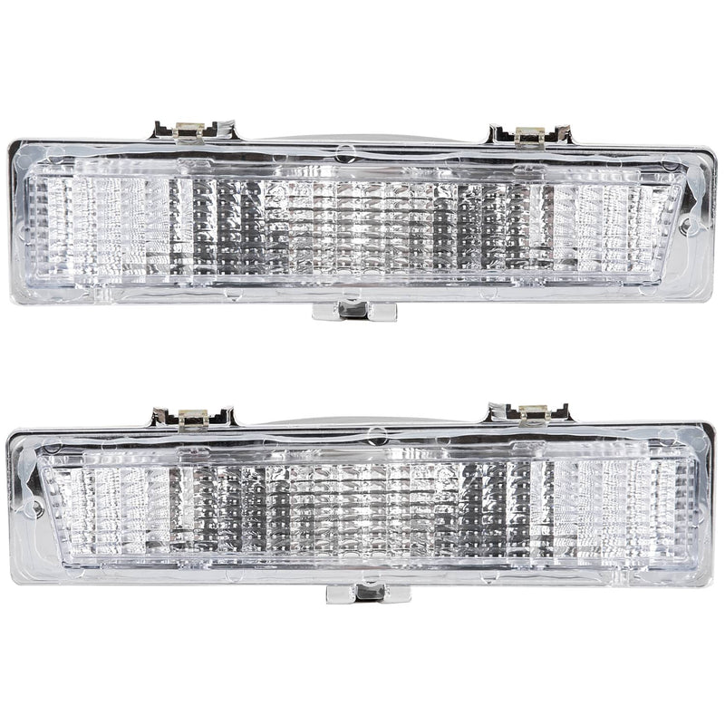 DURAFORCE Front Park And Turn Signal Light Lamps for Chevy Monte Carlo SS 1981-88 Pair