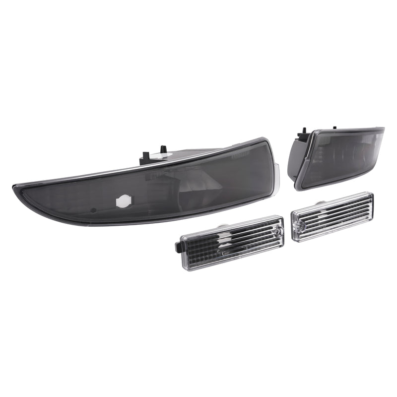 Black Side Marker Turn Signal Light Bumper Lamp for Chevy Camaro 1993-2002 4PCS