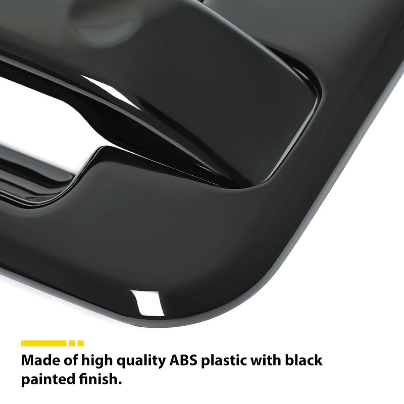 DURAFORCE Black Painted Door Handle Covers with Keypad for Ford F150 Crew Cab 2004-2014