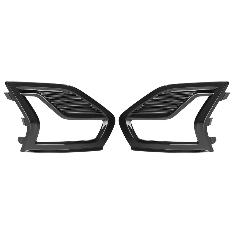 DURAFORCE Front Bumper Fog Light Lamp Grille Covers Bezel Trim for Ford Fusion 2019-2020