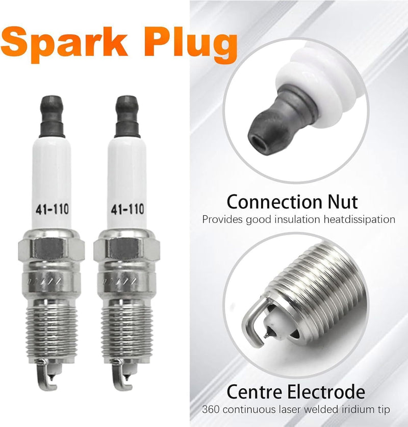8mm Wireset + 8 Spark Plug 41-962 for Chevy Silverado GMC Sierra V8