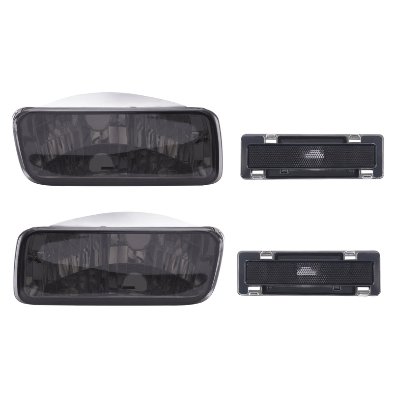 Smoke Bumper Turn Signal Side Marker Lights for Chevrolet Camaro 1985-1992