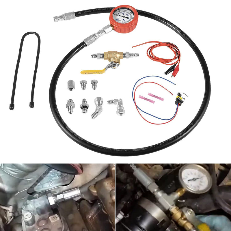 HPOP Test Tool High Pressure Air Leak Gauge Kit for Ford 6.0L 7.3L