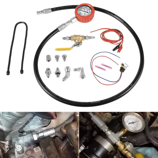 DURAFORCE HPOP Test Tool High Pressure Air Leak Gauge Kit for Ford 6.0L 7.3L