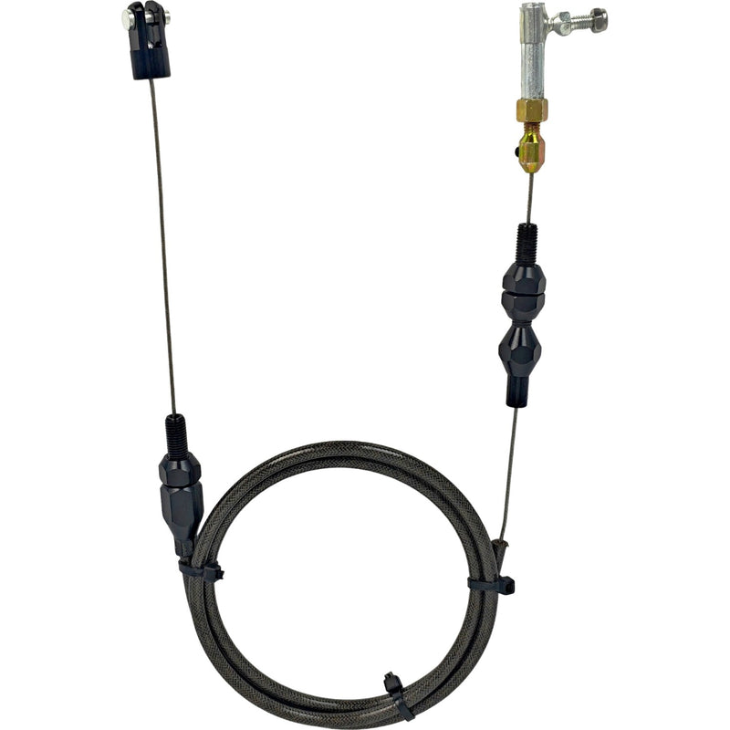 XTC-1000HT36 Throttle Cable Kit for Lokar Steel Wire Black Fitting Aluminum