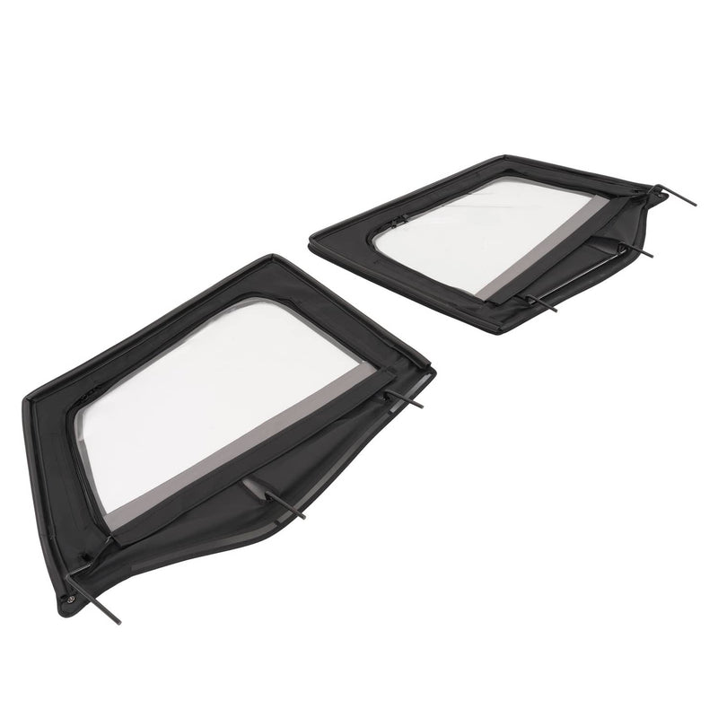 DURAFORCE Soft Top Kit Front Upper Half Doors Tinted Windows for Jeep Wrangler YJ 87-95