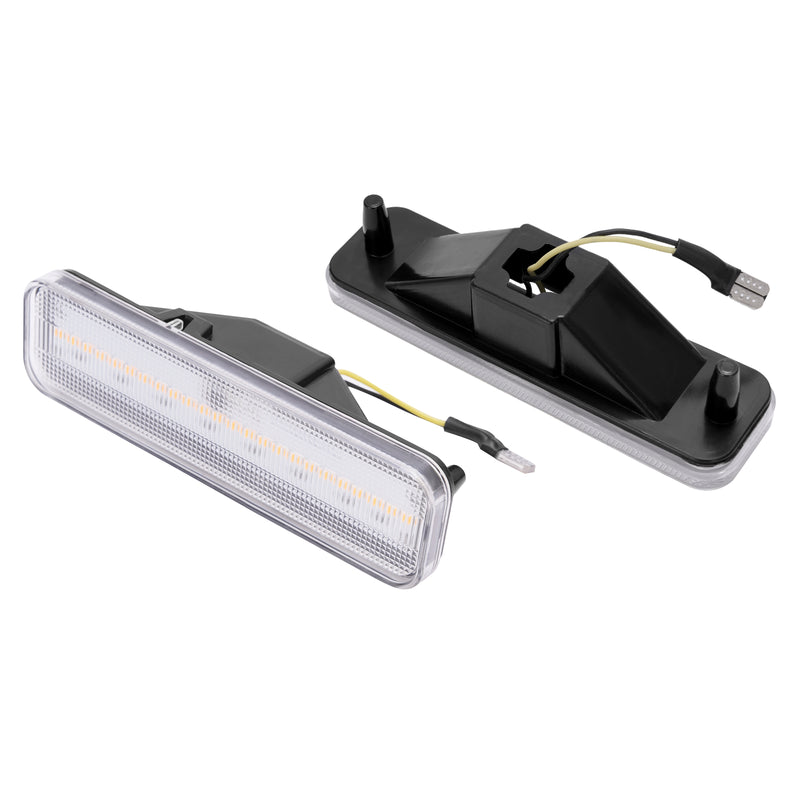 Yellow LED Front Side Marker Lights for El Camino Caballero Malibu 78-87 2 Pcs