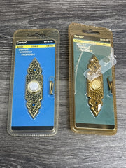 DURAFORCE DH1615L Antique Brass Wrought Iron Lighted Doorbell Button for Carlon 2 Pack
