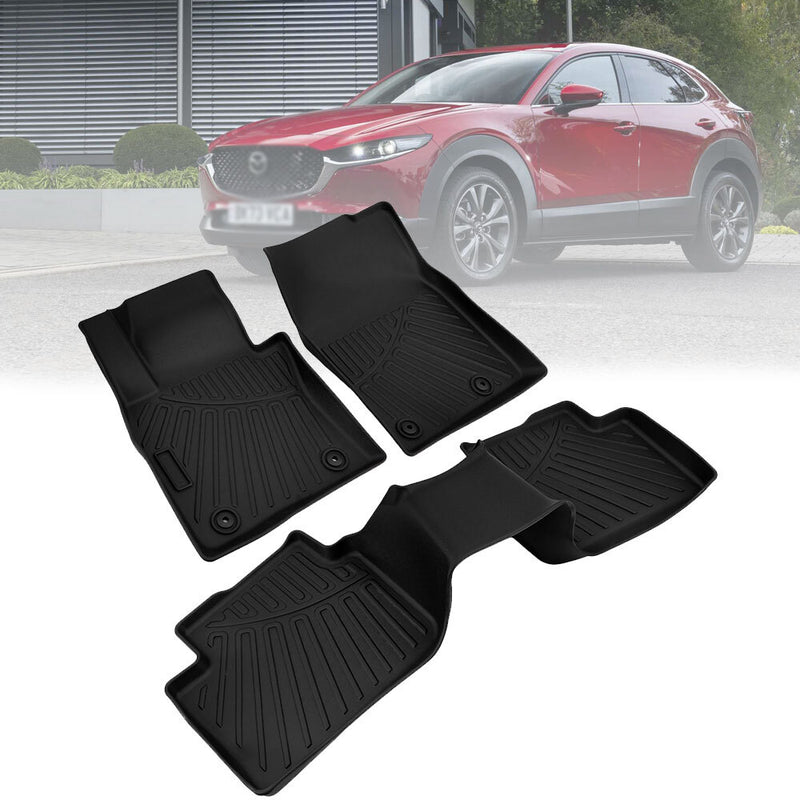 Floor Mats Liner Carpets for Mazda CX-30 2020-2025 TPE Rubber All Weather