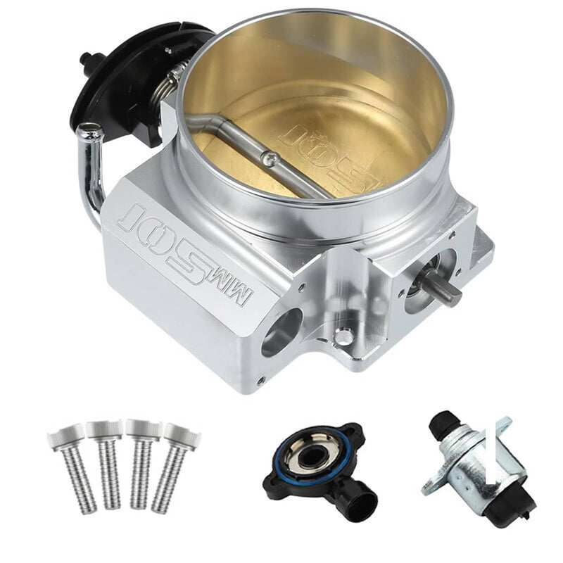 102mm Aluminum 4-Bolt Throttle Body TPS IAC for GM LS1 LS2 LS6 LS7