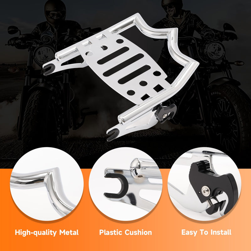 Chrome Luggage Rack for Harley Touring Road King Street Glide 2009-2024