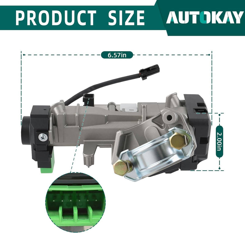 Ignition Switch Cylinder Lock Auto Trans for Honda Accord 2003-2007 with 2 Keys