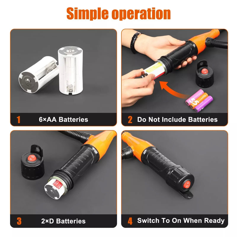 Portable Battery Powered Liquid Transfer Pump 2.4GPM Gasoline Diesel Fuel