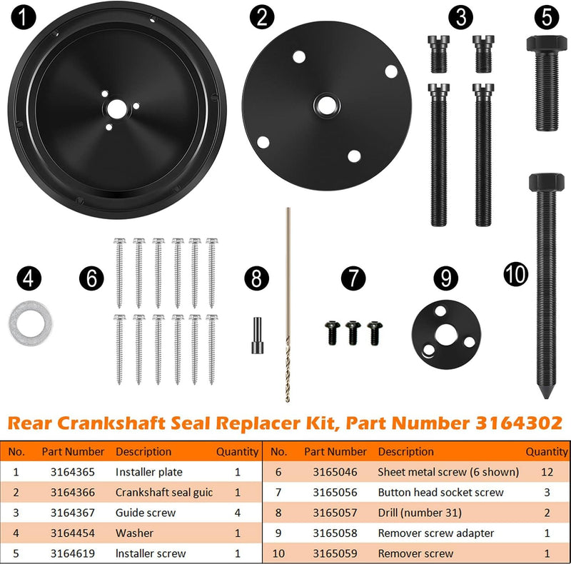 ST-221 Crankshaft Oil Seal Remove Install Tool for Cummins L10 L10G M11 ISM