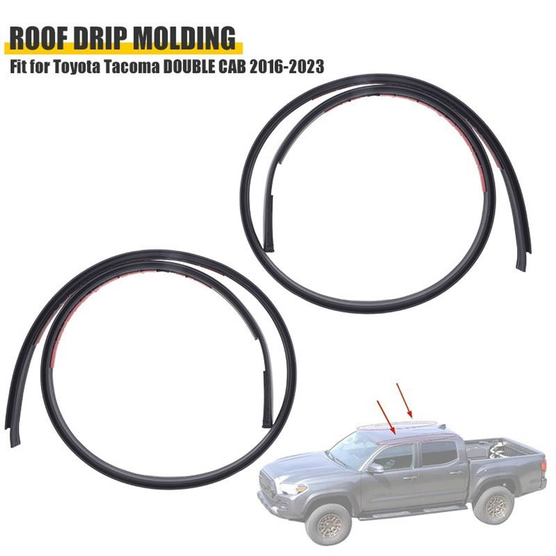 Roof Drip Molding LH RH for Toyota Tacoma Double Cab 2016-2023 7555104081