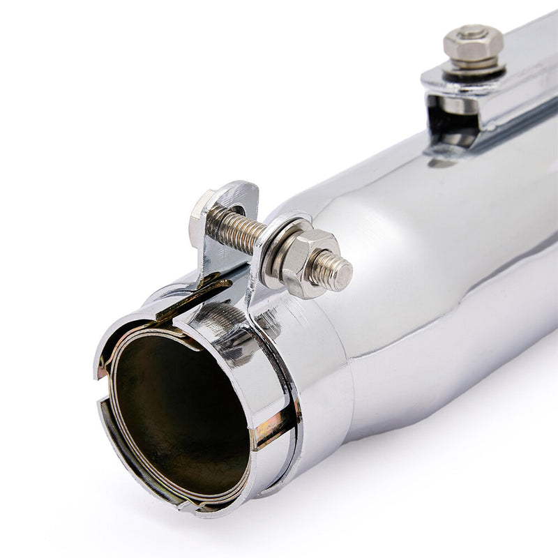 Universal Motorcycle Exhaust Pipe Muffler for Cafe Racer Bobber Chopper 2Pcs