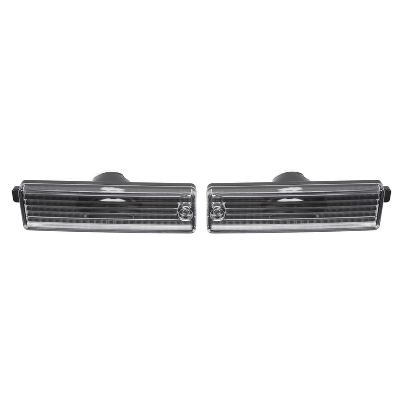 DURAFORCE Black Side Marker Turn Signal Light Bumper Lamp for Chevy Camaro 1993-2002 4PCS