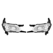 DURAFORCE Halogen Fog Lights with Bezel Chrome Trim for Kia Optima 2014 2015 RH LH Pair