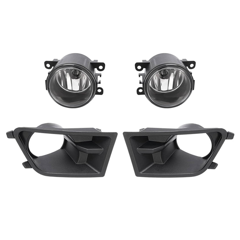DURAFORCE Front Bumper Fog Lights Driving Lamps And Bezels for Ford Mustang 2010-2012 Left