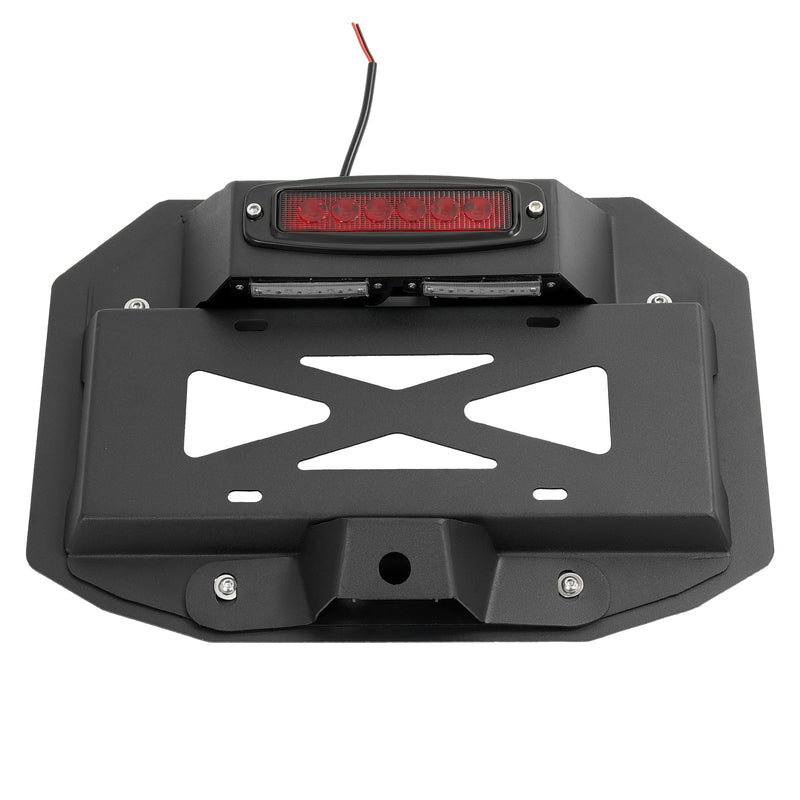 Spare Tire License Plate With Third Brake Light for Jeep Wrangler JK 2007-2018