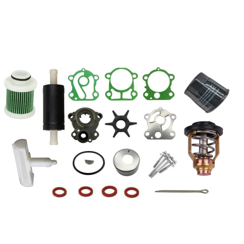 DURAFORCE Maintenance Service Kit for Yamaha 4-Stroke 80HP F80B Outboard Oil Fuel Filter