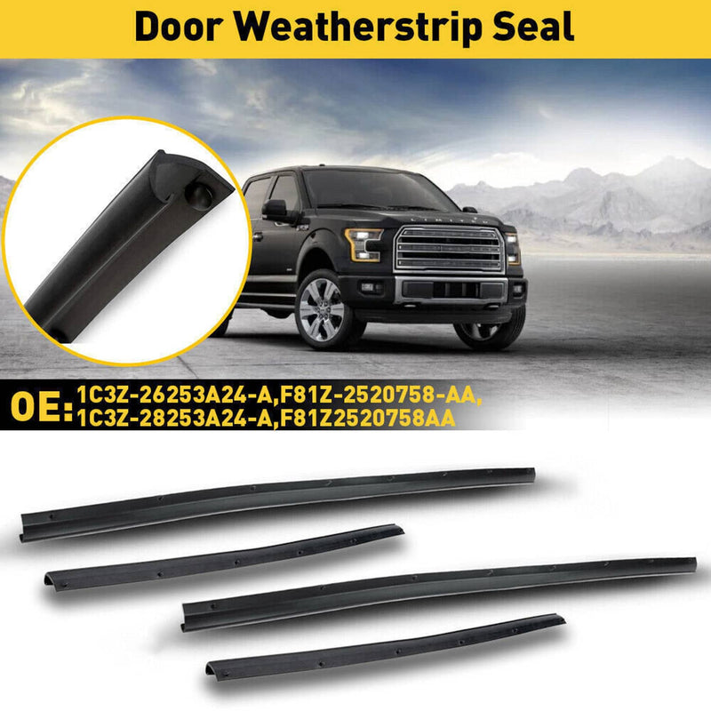 Front Rear Lower Door Weather Strip Seal for Ford F250 F350 Crew Cab 1999-2016