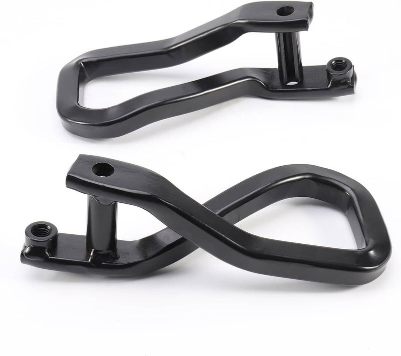Front Tow Recovery Hooks Set with Bolts for GMC Sierra 1500 2019-2021 Black 2Pcs