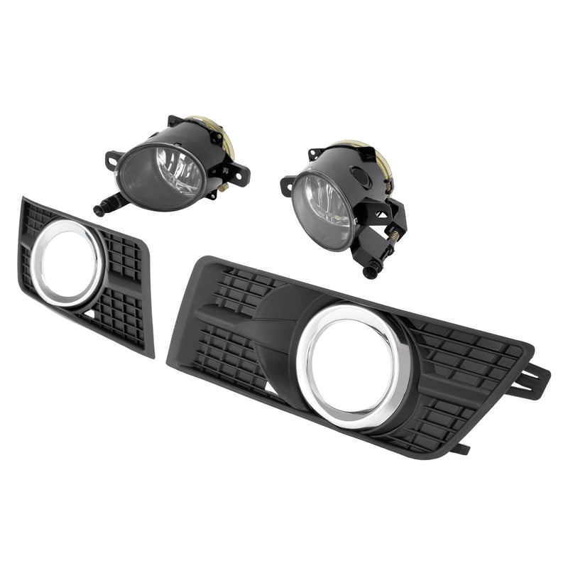 Fog Lights With Bezel Bumper Lamp Cover for Cadillac SRX 2010-2016 Pair