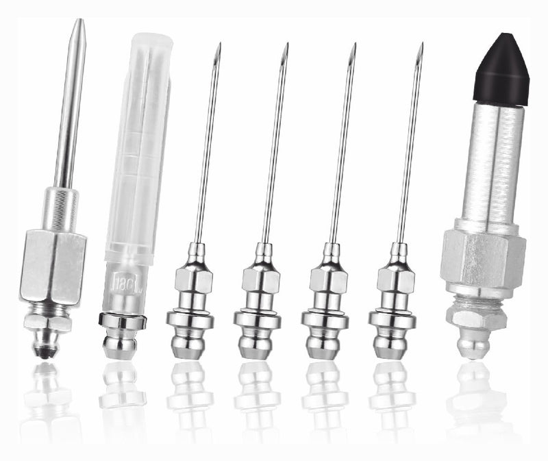5 Pcs Grease Needle Nozzle with Dispenser Rubber Joint Grease Tool 1