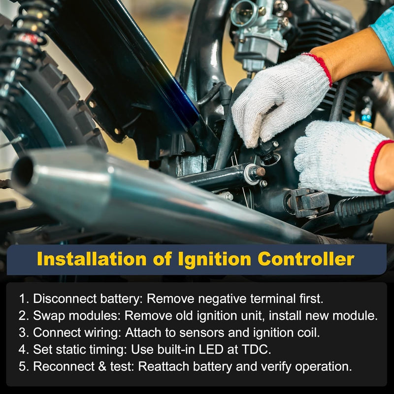 53-644 Electronic Ignition Module for Harley Dyna Programmable Single Fire