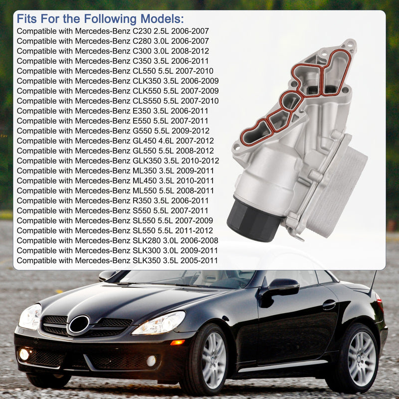 2721800510 Oil Filter Housing With Cooler for Mercedes-Benz 272 180 0510