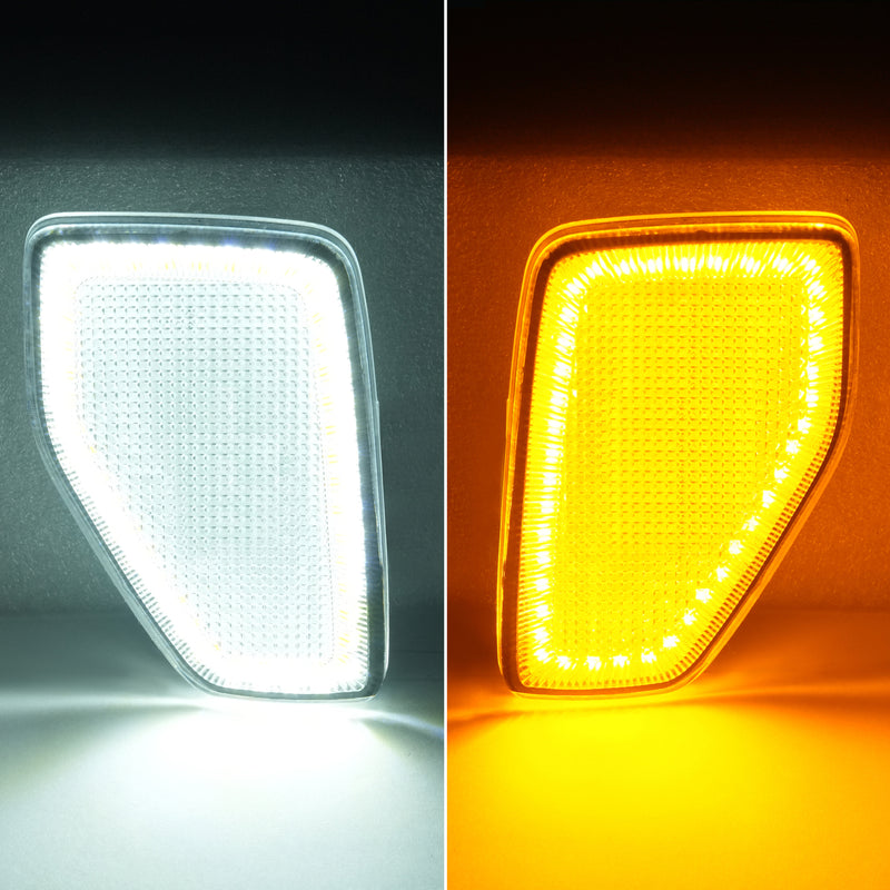 Switchback LED Side Marker Signal Lights Clear Lens for HUMMER H3 2005-2010 Pair