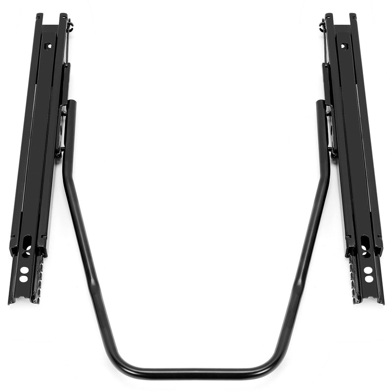 Black Front Seat Slider Dual Lock Seat Base Mounting Track Assembly Universal