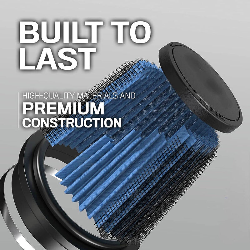4'' 102mm Long High Flow Inlet Cone Dry Filter Cold Air Intake Replacement