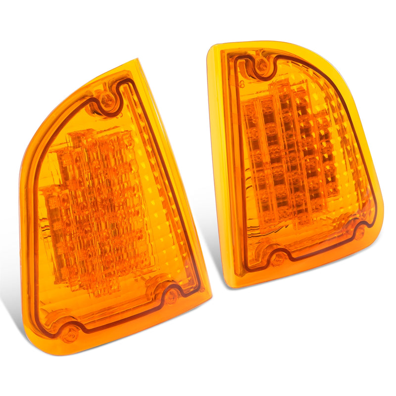 Amber Turn Signal Lights for KW for Kenworth K300 T300 T330 T600 1986-2008 Pair