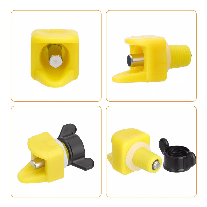 15Pcs Automatic Chicken Water Nipples Easy to Install Horizontal Poultry Waterer