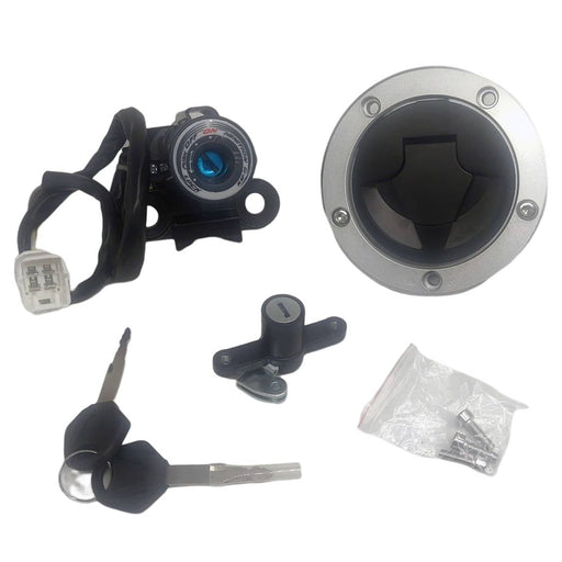 DURAFORCE Ignition Switch Gas Fuel Tank Cap for Kawasaki Ninja 650 EX650 2013-2016