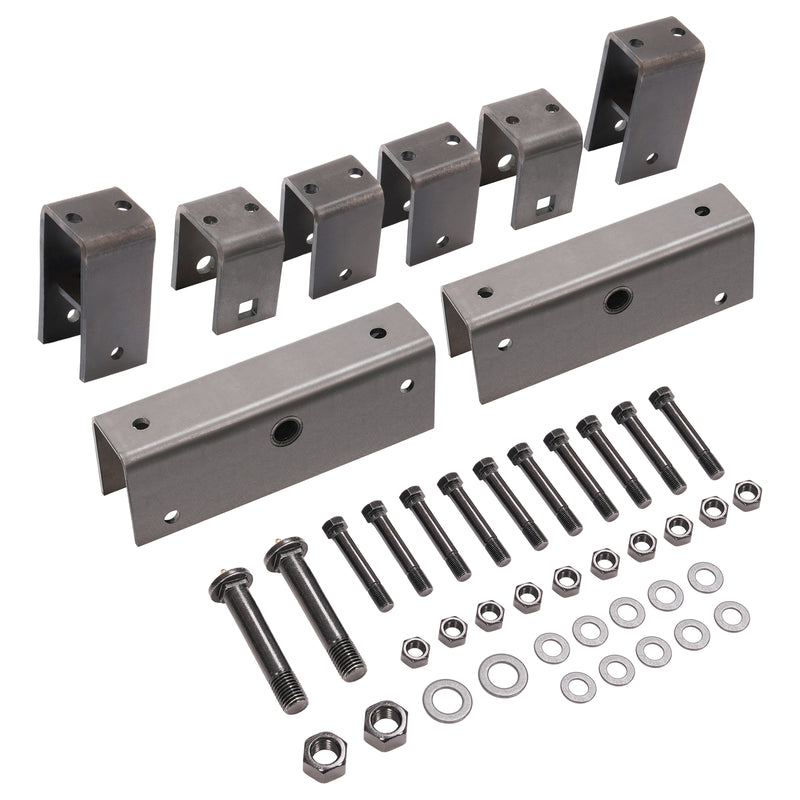 Slipper Spring Tandem Axle Hanger Kit 2" with Equalizer Bolts for Trailer