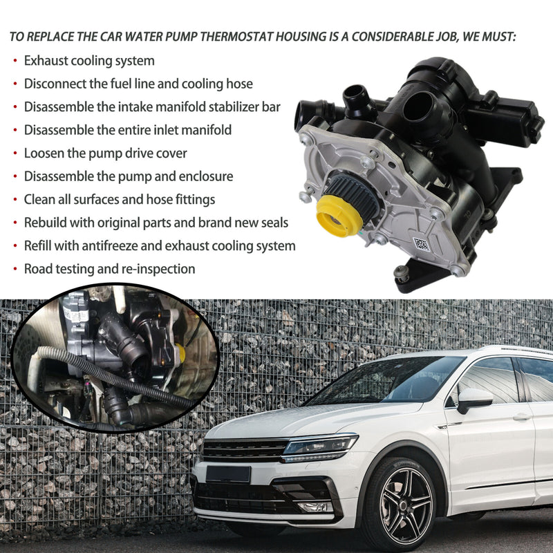 06L121111 Water Pump Thermostat Housing for Audi A3 A4 A6 VW Golf Passat 1.8 2.0