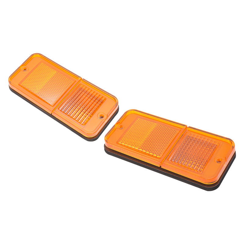 Front Amber Side Marker Lights for Chevrolet GMC C/K Pickup Trucks 1968-1972 Set