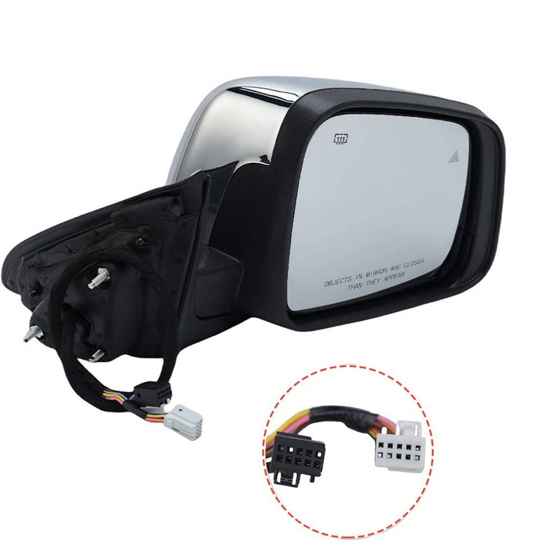 Passenger Side Manual Fold Mirror Blind Spot for Jeep Grand Cherokee 2011-2022