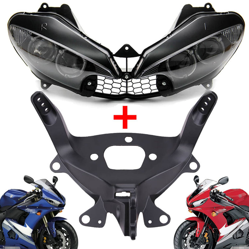 Motorcycle Headlight Upper Fairing Stay Bracket for Yamaha YZF R6 2003-2005