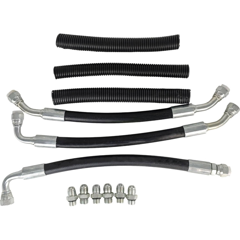DURAFORCE High Pressure Oil Pump Hoses Lines Crossover Kit for Ford F350 F250 F450 F550