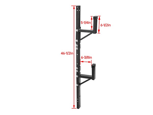 2 Adjustable Trailer Side Ladder Rack Wall Mount for Enclosed Trailers