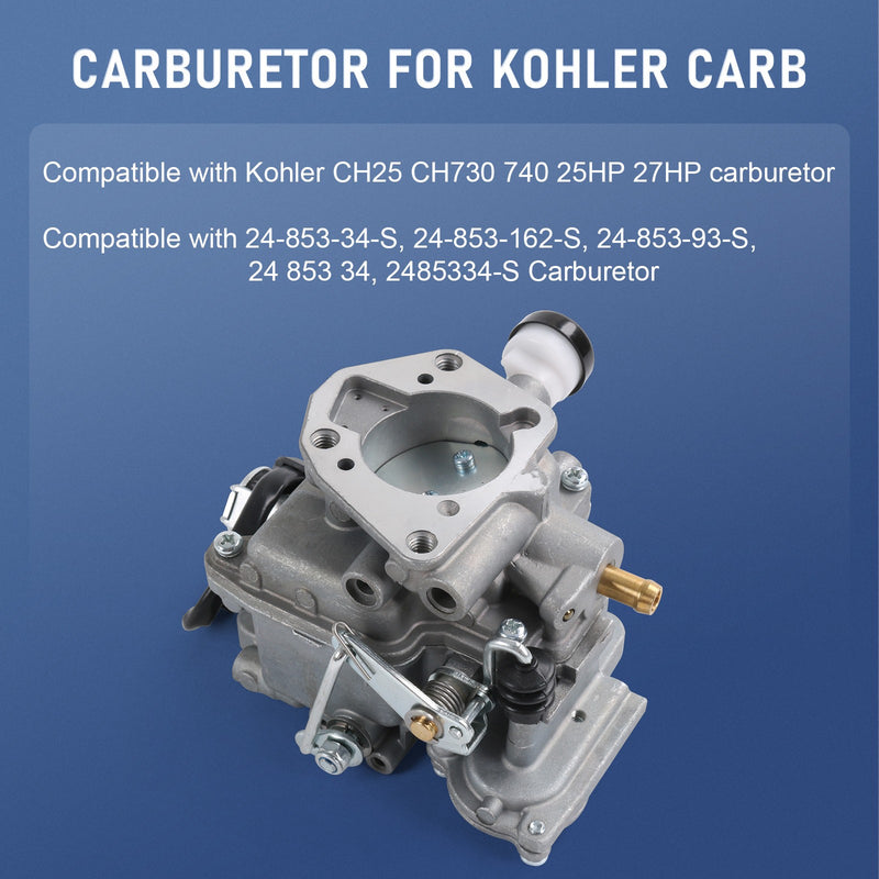 Carburetor 25HP 27HP for Kohler CH25 CH730 740 24-853-162-S 24-853-34-S