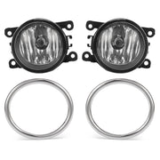 DURAFORCE Clear Fog Lights With Ring Wiring Switch for Honda Pilot EX 2012-2015