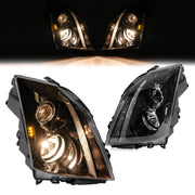 DURAFORCE Headlights Assembly Pair for Cadillac CTS CT-S 2008-2014 15 Left Right