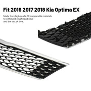 DURAFORCE Front Bumper Grille Bracket Molding Trim 6PCS for 2016-2018 for Kia Optima EX