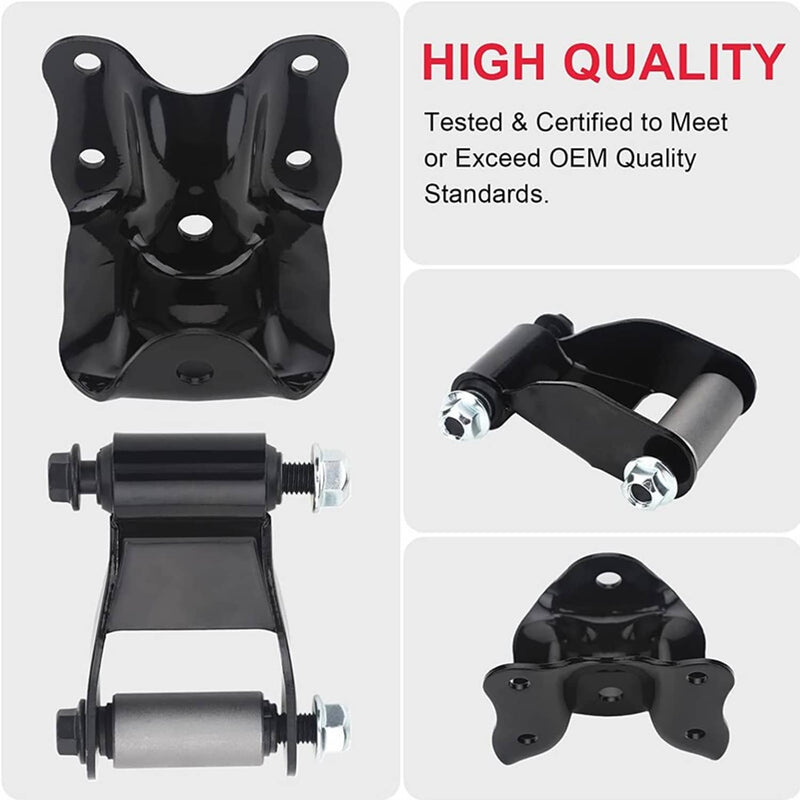 Rear Leaf Spring Hanger Bracket Shackle Set for Ford Ranger Mazda 2Pcs